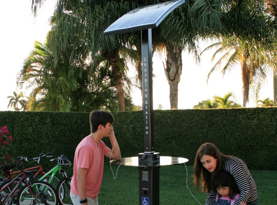 solar charging stations for park