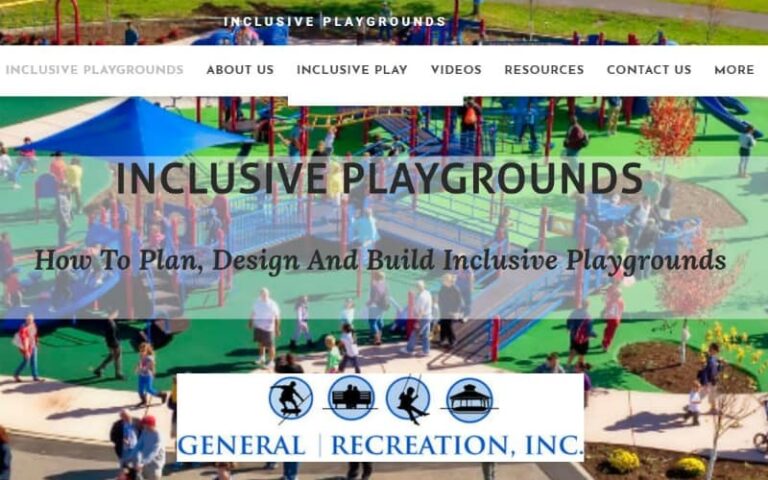 Inclusive Playgrounds Website Launch
