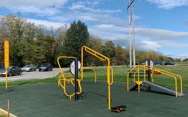 New Fitness Area Along Rail Trail