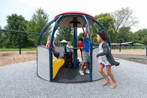 play engage the senses, spinning