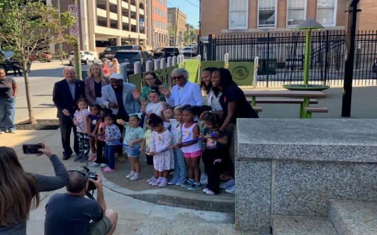 Police Pocket Park Opening